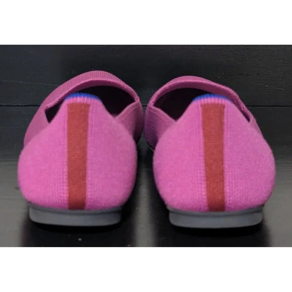 Rothy's Women's Almond Toe Knit Loafer Shoes 8 1/2 Fuchsia - Picture 6 of 9